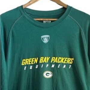 REEBOK Green Bay Packers LS wicking shirt, sz L